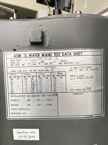 ASM E 2000 Epitaxial Reactor