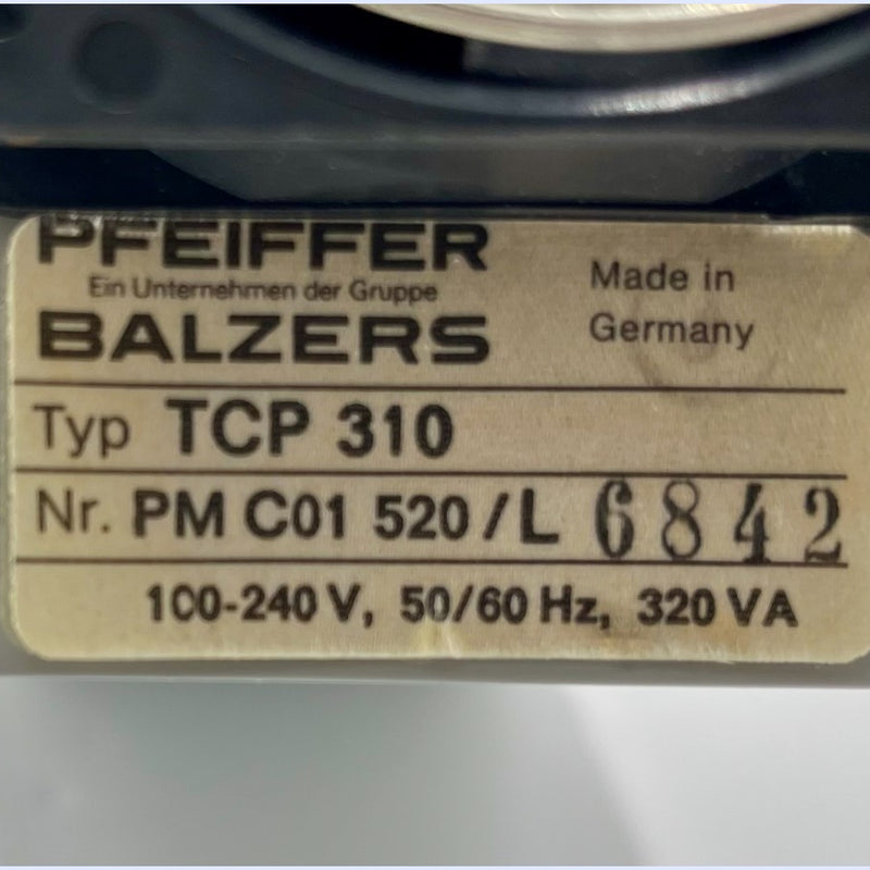 Pfeiffer TCP 310 Turbo Vacuum Pump Power Supply