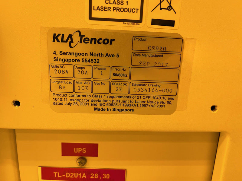KLA Candela CS 920 Surface Analyzer