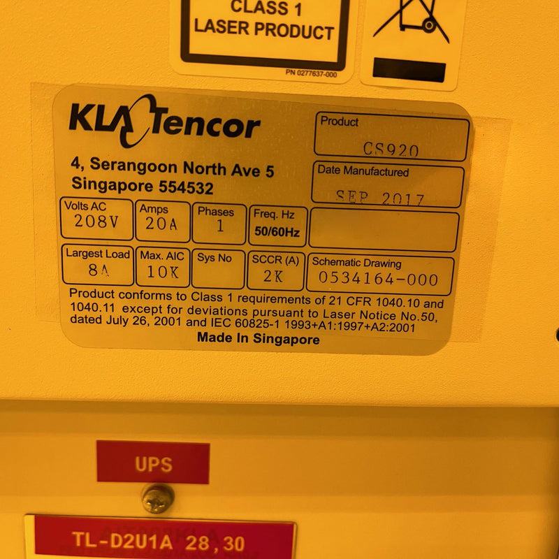 KLA Candela CS 920 Surface Analyzer
