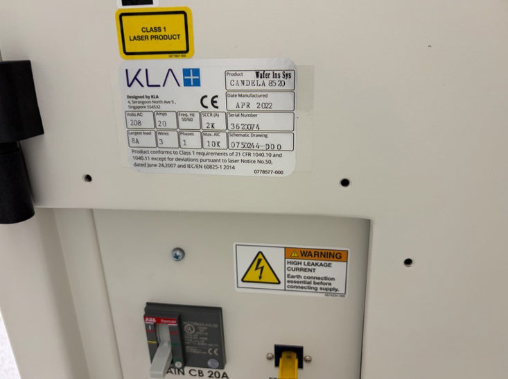 KLA Candela 8250 Wafer Inspection System