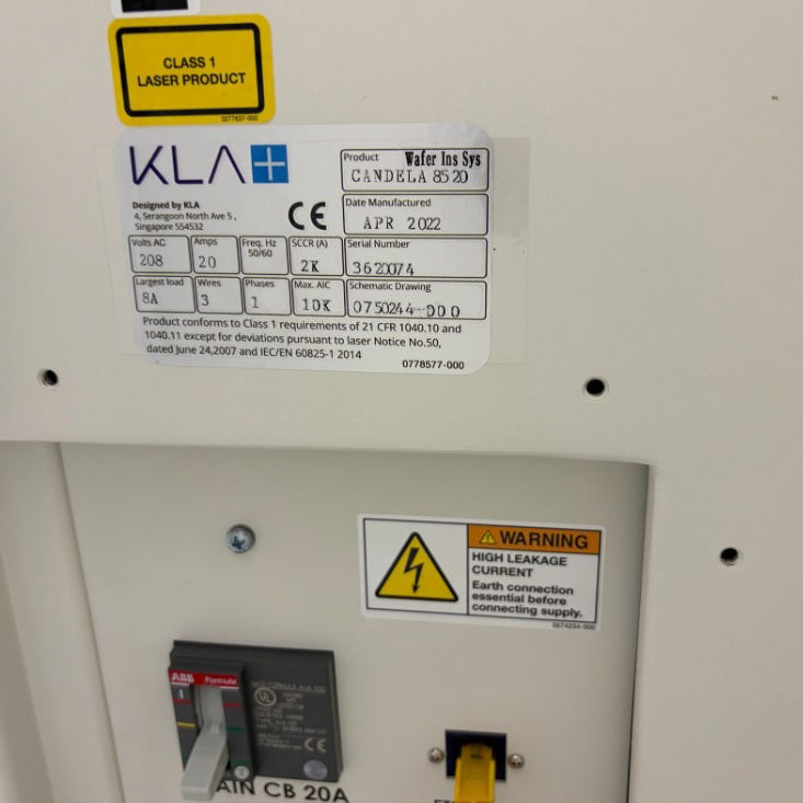 KLA Candela 8250 Wafer Inspection System