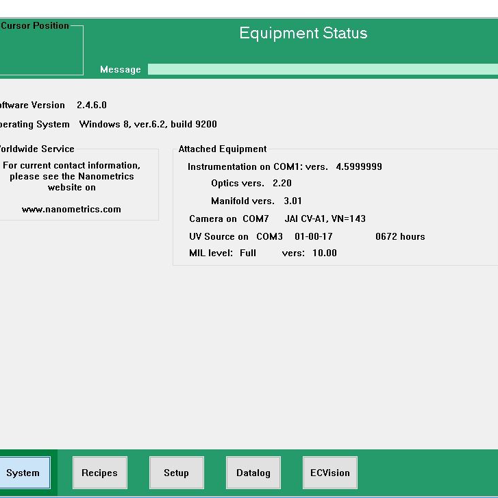 ONTO / Nanometrics ECV Pro Electrochemical Capacitance Voltage Profiler
