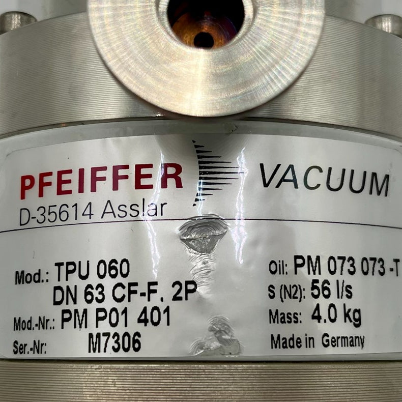 Pfeiffer TPU 060 Turbomolecular Vacuum Pump