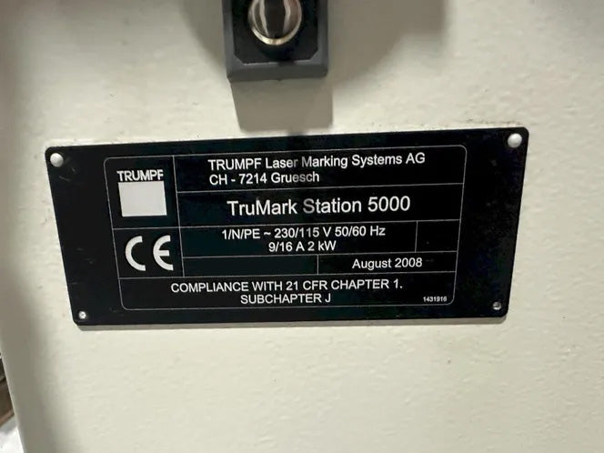 Trumpf TruMark Station 5000 Laser