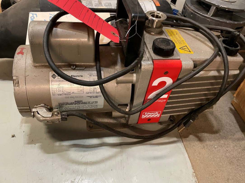 Edwards 2 E 2 M 2 Rotary Vane Mechanical Vacuum Pump