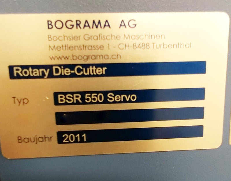 Bograma BSR 550 Servo Rotary Die Cutter