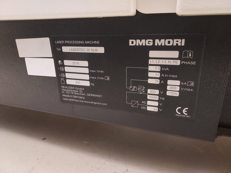 Mori Seiki Lasertec 30 Slim Sinter Laser 3D Printer