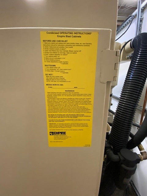 Empire Abrasive Equipment Pro-Finish Cabinet System