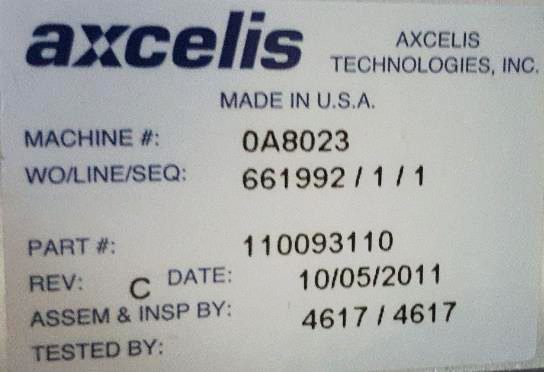 Axcelis Purion M Implanter