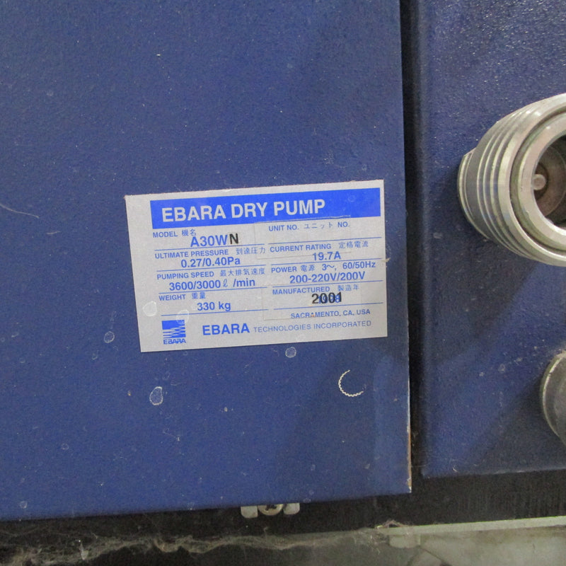 Ebara A 30 WN Dry Pump