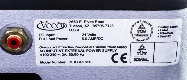 Bruker / Veeco Dektak 150 High Performance Surface Profiler
