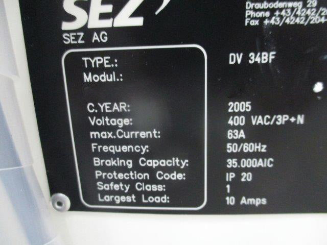 Lam / SEZ DV 34 BF Etcher