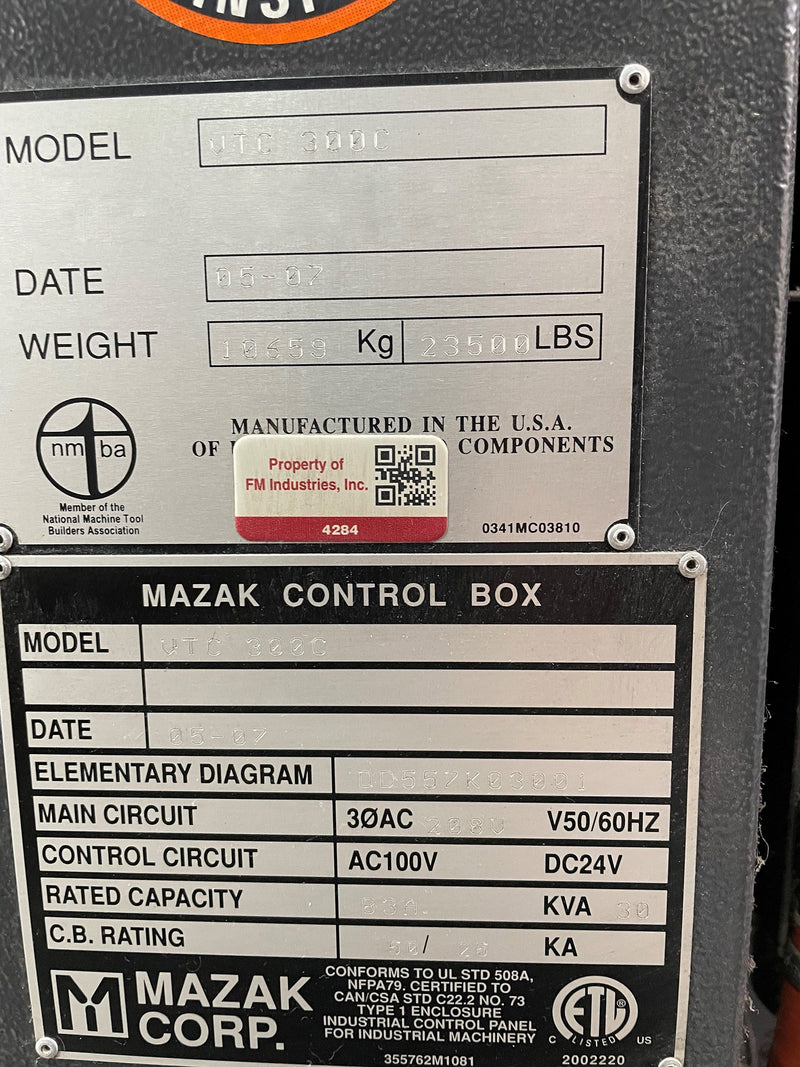 Mazak VTC 300 C