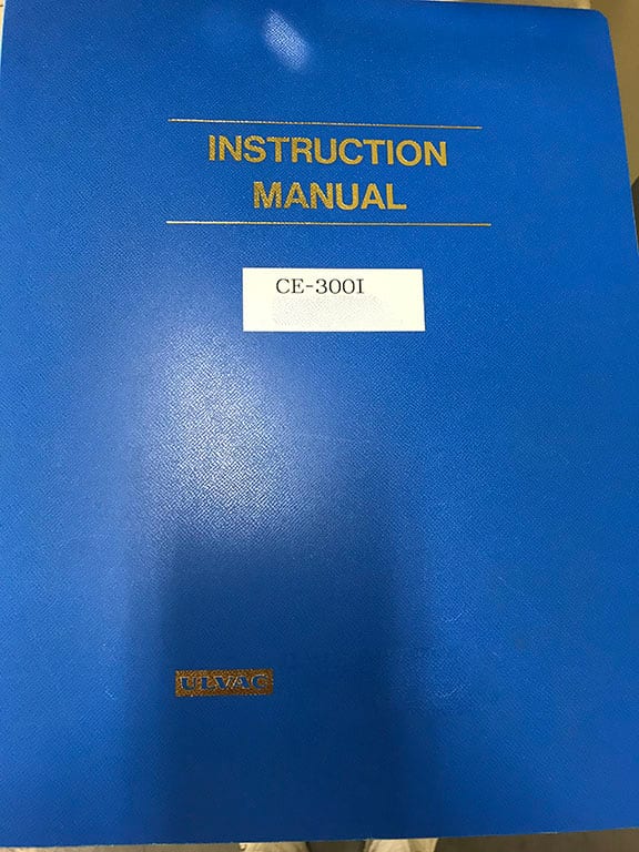 Ulvac CE 300 i ICP Etcher (Inductively Coupled Plasma)