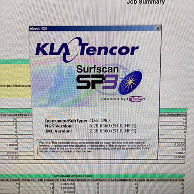 KLA Surfscan SP 3 Particle Defect System