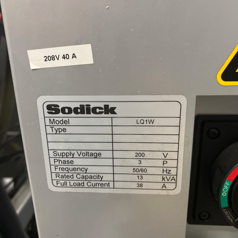Sodick LQ 1 W Wire EDM (Electrical Discharge Machine)