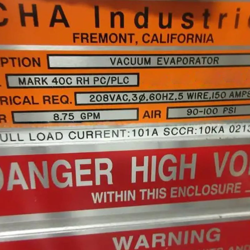 CHA Mark 40 C RH PC / PLC Vacuum Evaporator