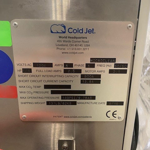 Cold Jet i 3 Microclean Dry Ice Blaster
