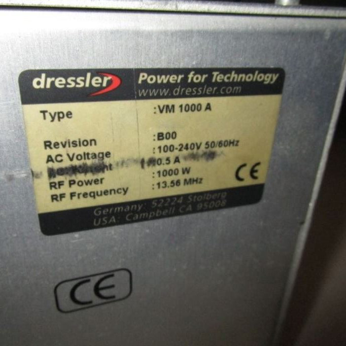 Dressler VM 1000 A Power Generator