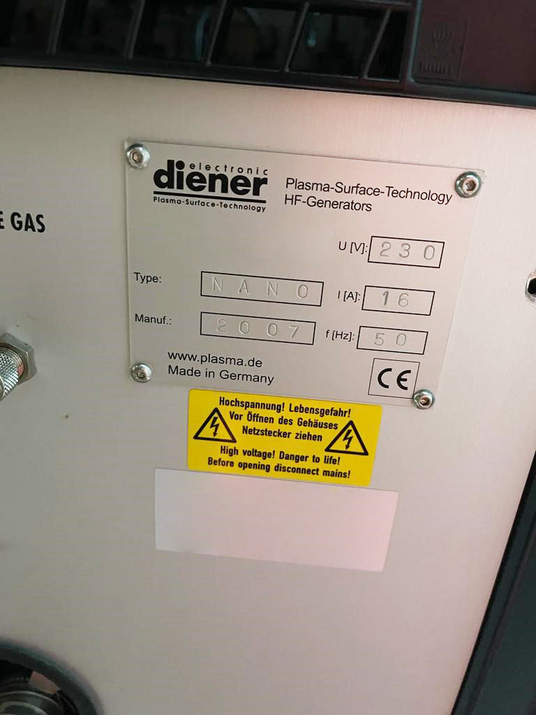 Diener Nano SL PCCE Plasma System