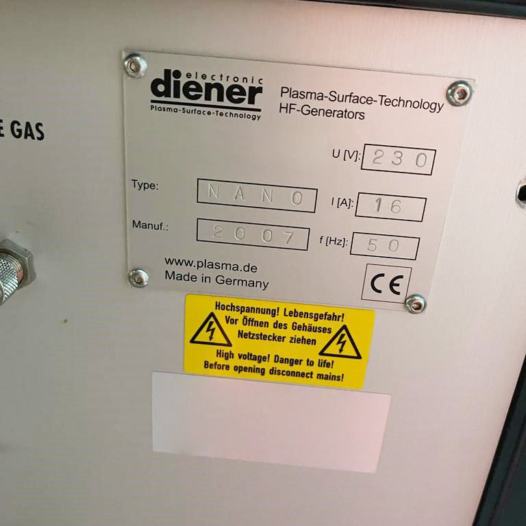 Diener Nano SL PCCE Plasma System
