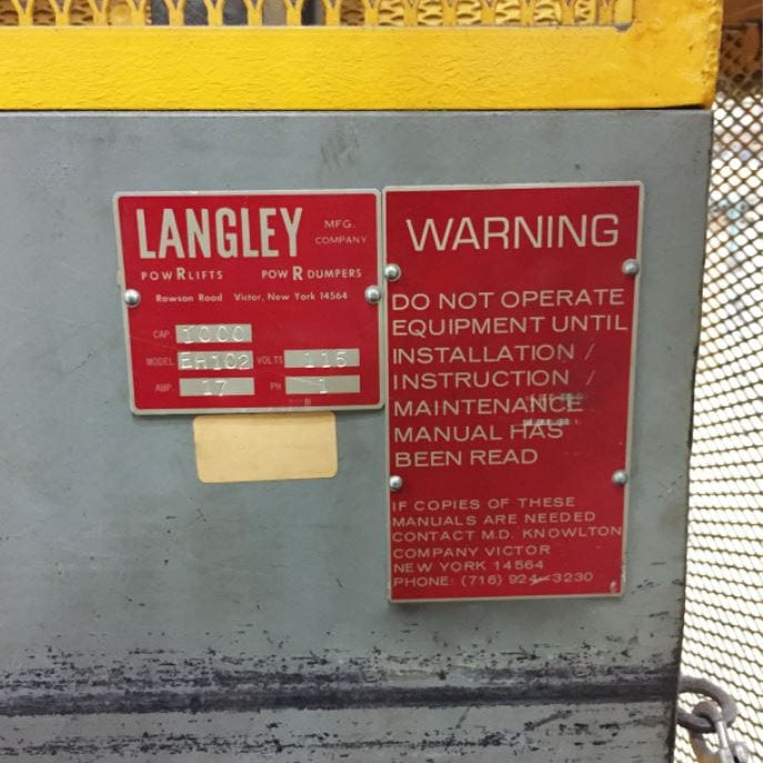 Langley EH 102 Vertical Lift