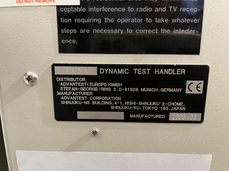 Advantest M 6751 A Handler