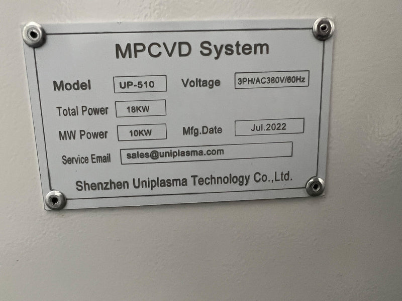 Shenzhen Uniplasma Technology UP 510 MPCVD