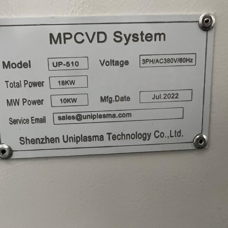Shenzhen Uniplasma Technology UP 510 MPCVD