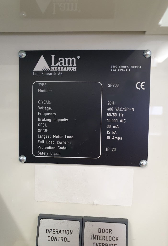 Lam / SEZ SP 203 Spin Etcher