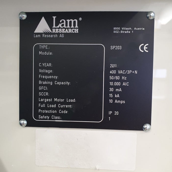 Lam / SEZ SP 203 Spin Etcher