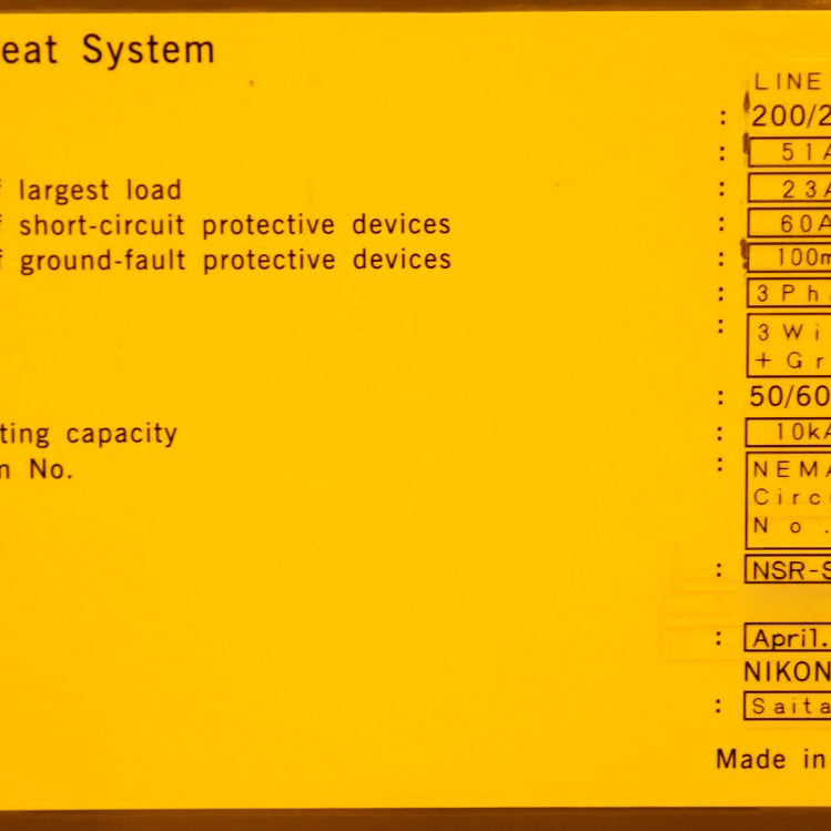 Nikon NSR S 207 D Stepper