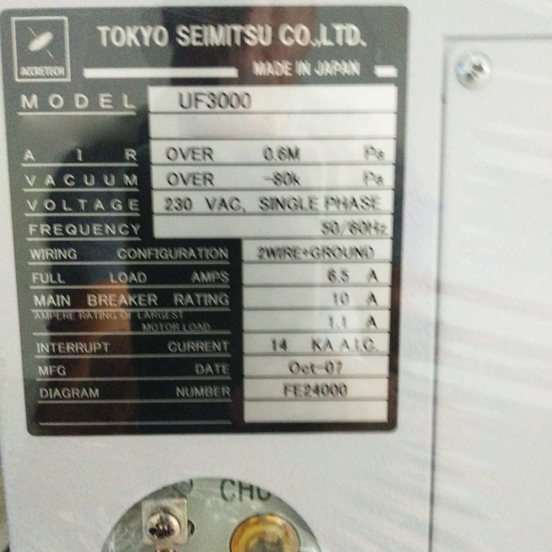 Accretech / TSK UF 3000 Automatic Wafer Prober