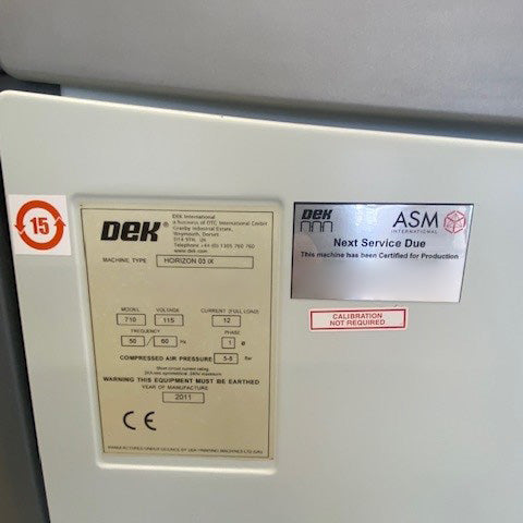Dek Horizon 03 iX Screen Printer