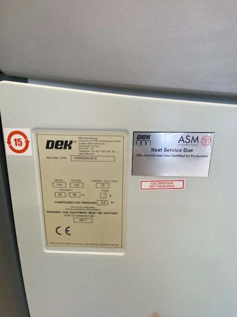Dek Horizon 03 iX Screen Printer