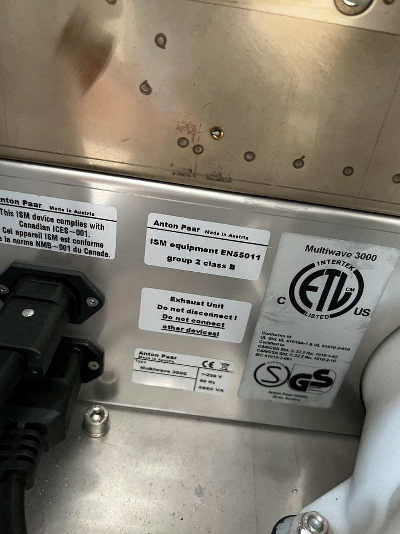 Anton Paar Multiwave 3000 Microwave Reactor