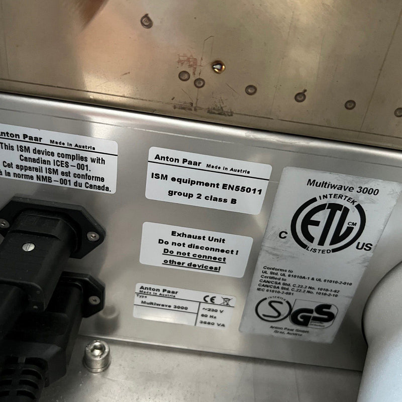 Anton Paar Multiwave 3000 Microwave Reactor