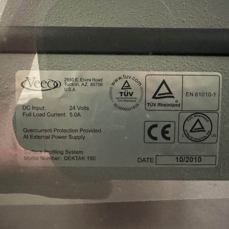 Bruker / Veeco Dektak 150 Surface Profilometer