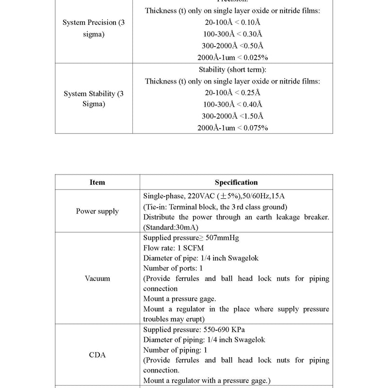 KLA ASET F 5 X Thin Film Measurement