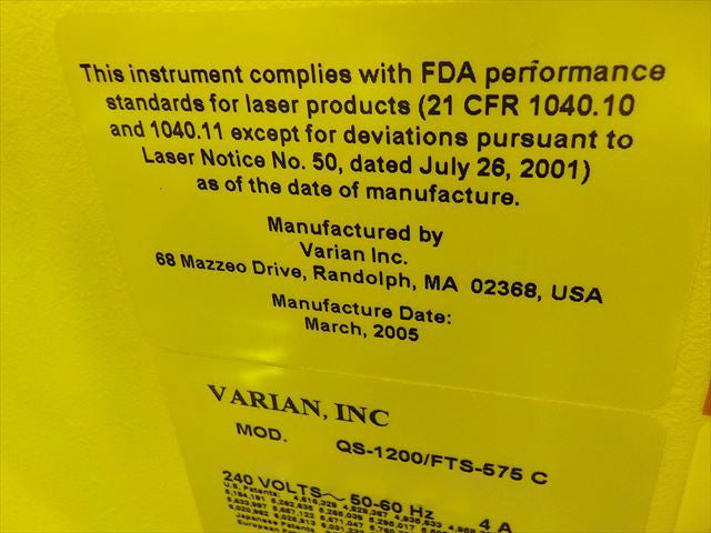 ONTO / Nanometrics / Accent / Bio-Rad QS 1200 FTIR Spectrometer (Fourier Transform Infrared)