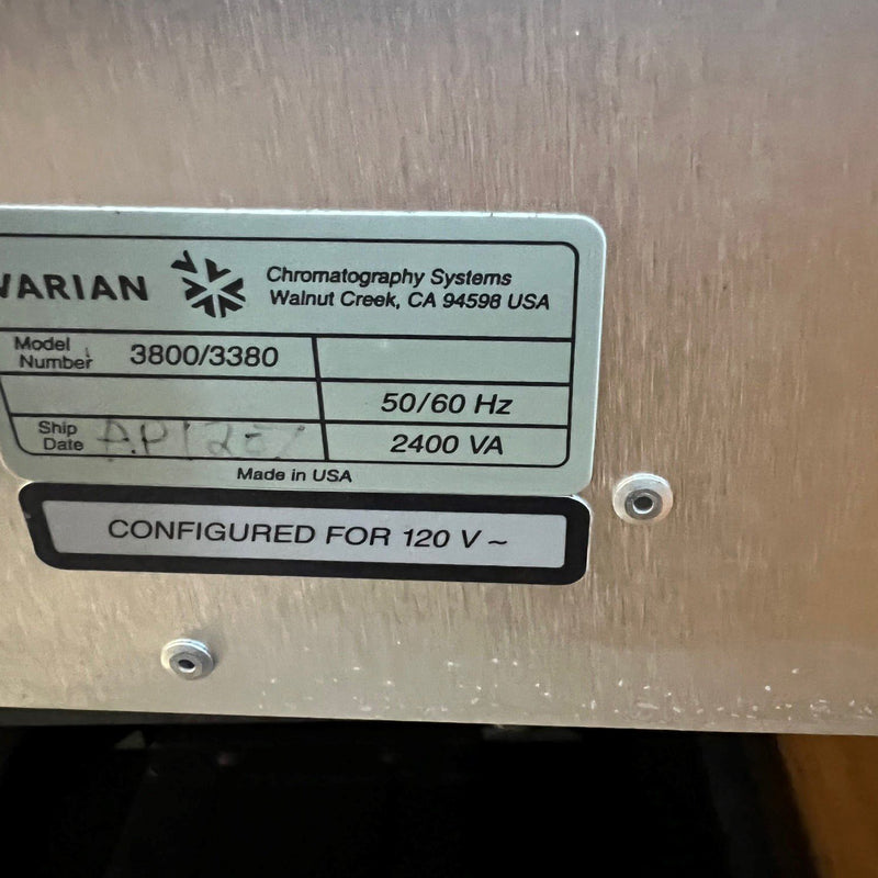 Agilent / Varian 3800 / 3380 GC (Gas Chromatography)