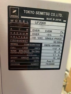 Accretech / TSK UF 2000 Prober