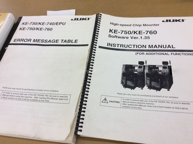 Juki KE 760 L PCB Pick and Place Machine