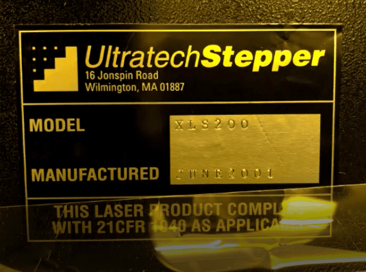 Ultratech XLS 200 Stepper