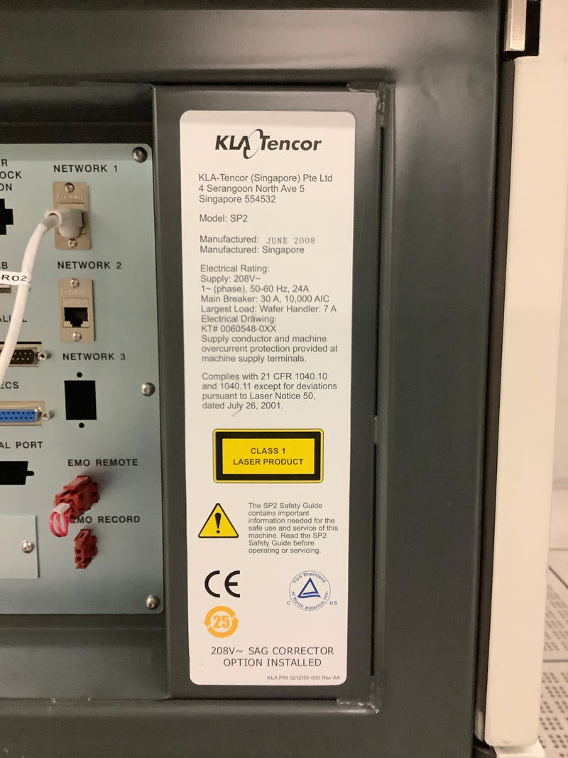 KLA Surfscan SP 2 Particle Defect System