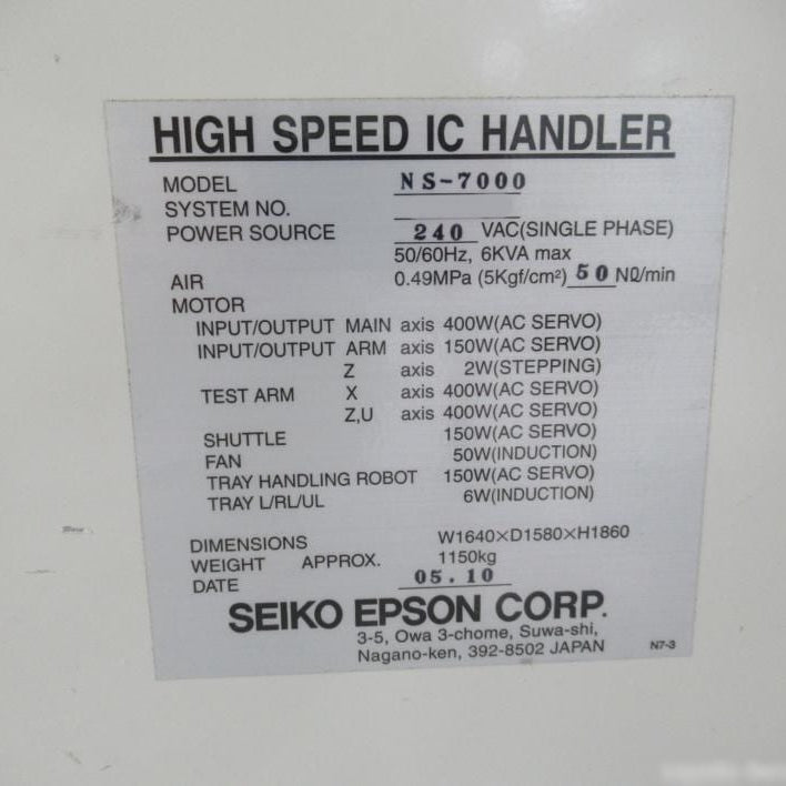 Seiko / Epson NS 7000 Handler