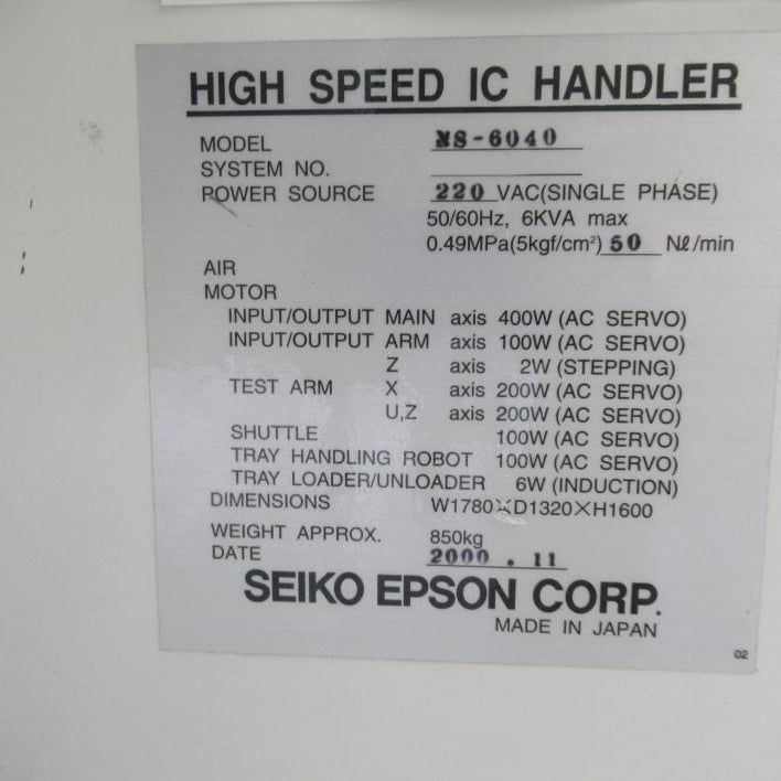 Seiko / Epson NS 6040 Handler