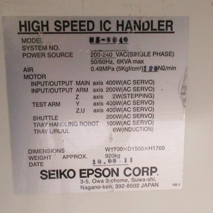 Seiko / Epson NS 8040 Handler