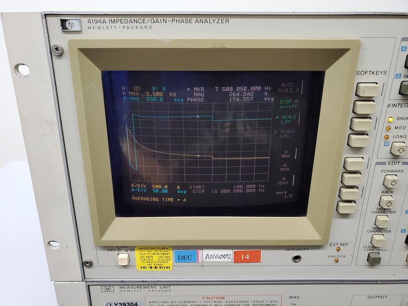 Keysight / Agilent 4194 A Impedance / Gain-Phase Analyzer